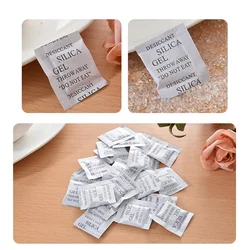 100/200/500 Packs 1g Silica Gel Desiccant Moisture Absorber Dehumidifier