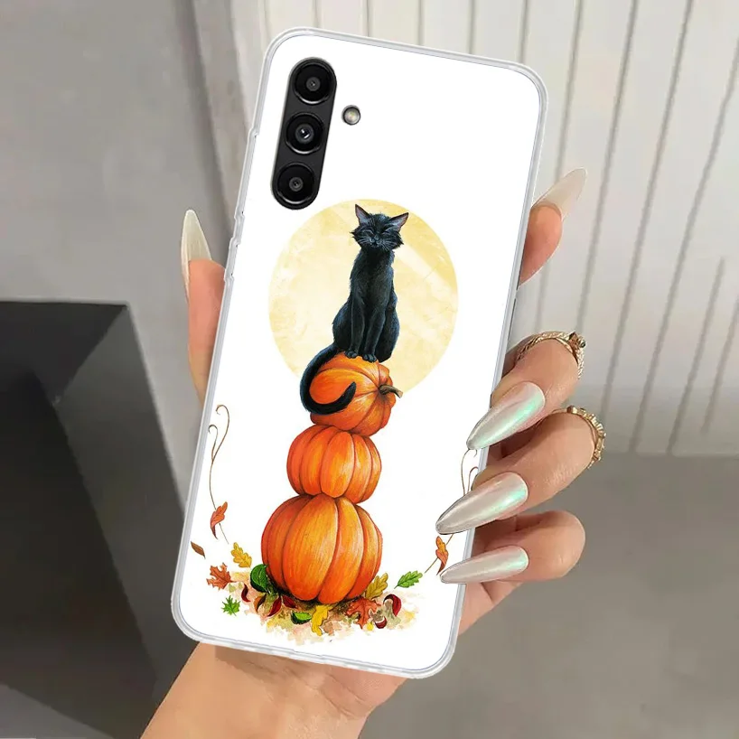 Pumpkin Happy Fall Autumn Phone Case for Samsung Galaxy A15 A25 A35 A55 A14 A24 A34 A13 A53 A12 A52S A23 A33 A24 A34 A03S A04S A