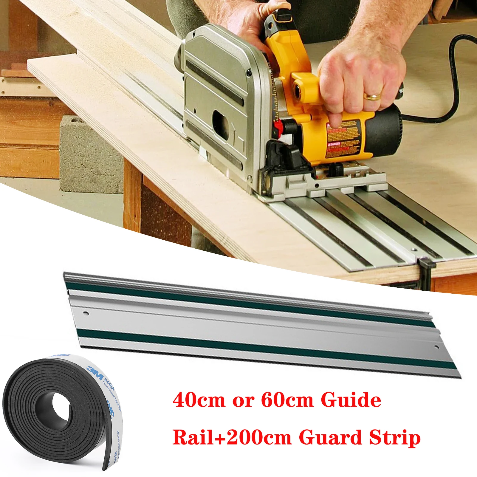 

400/600 мм направляющая для гусеничной пилы и направляющая направляющая, защитная полоса для брызг, сменная направляющая ленты 200 см, резиновая полоса с защитой от трещин