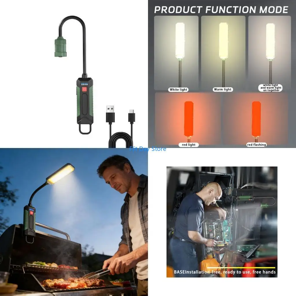 F92C Barbecue Light 360 Modifiable Rechargeable For Grasps Complimentary Use
