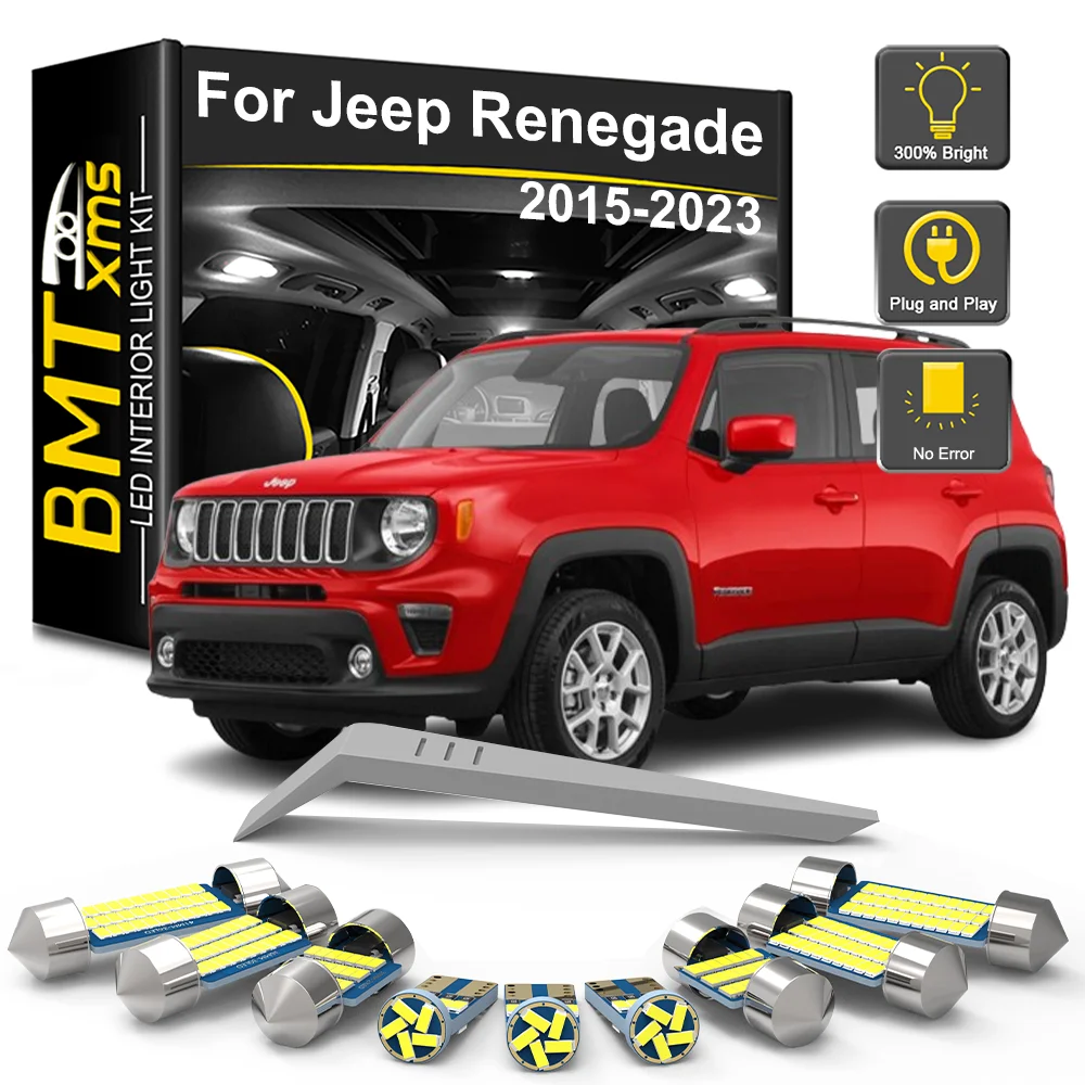 

BMTxms 11Pcs Canbus Car LED Interior Trunk Light Lamp Kit For Jeep Renegade BU 520 2015 2016 2017 2018 2019 2020 2021 2022 2023