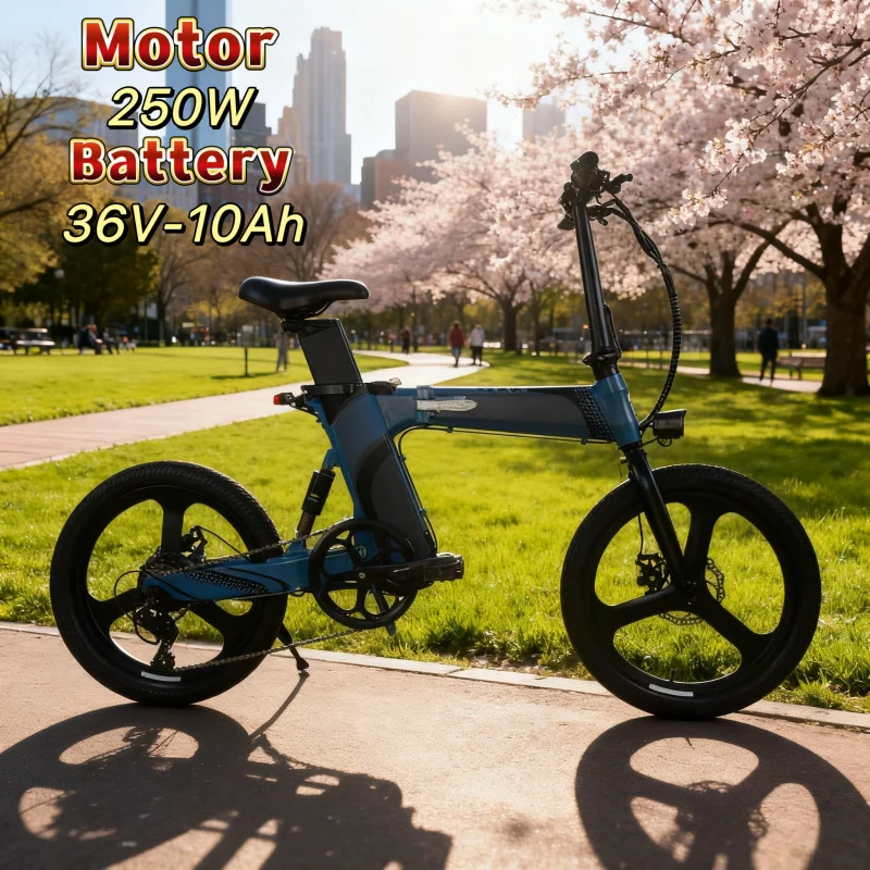 

20-inch trendy and fashionable mountain snow bike 250W brushless motor 36V 10AH lithium battery adult mobility moped