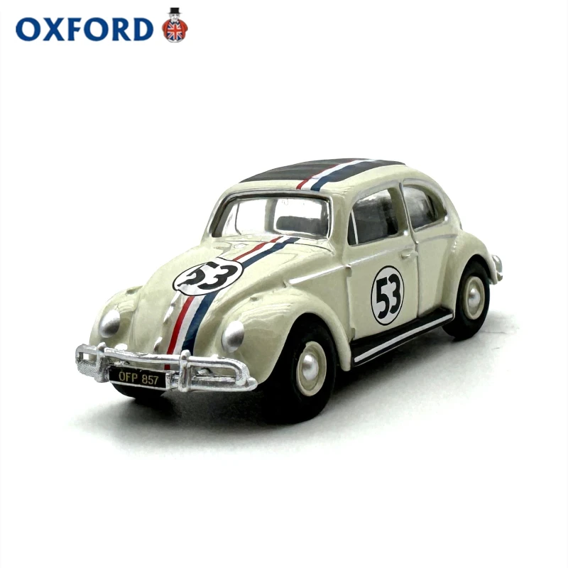 1: 76 Mini Volkswagen Classic Retro Beetle Racing 53 Car Simulation Model Collection Alloy Car Ornament Portable Outdoor Toy