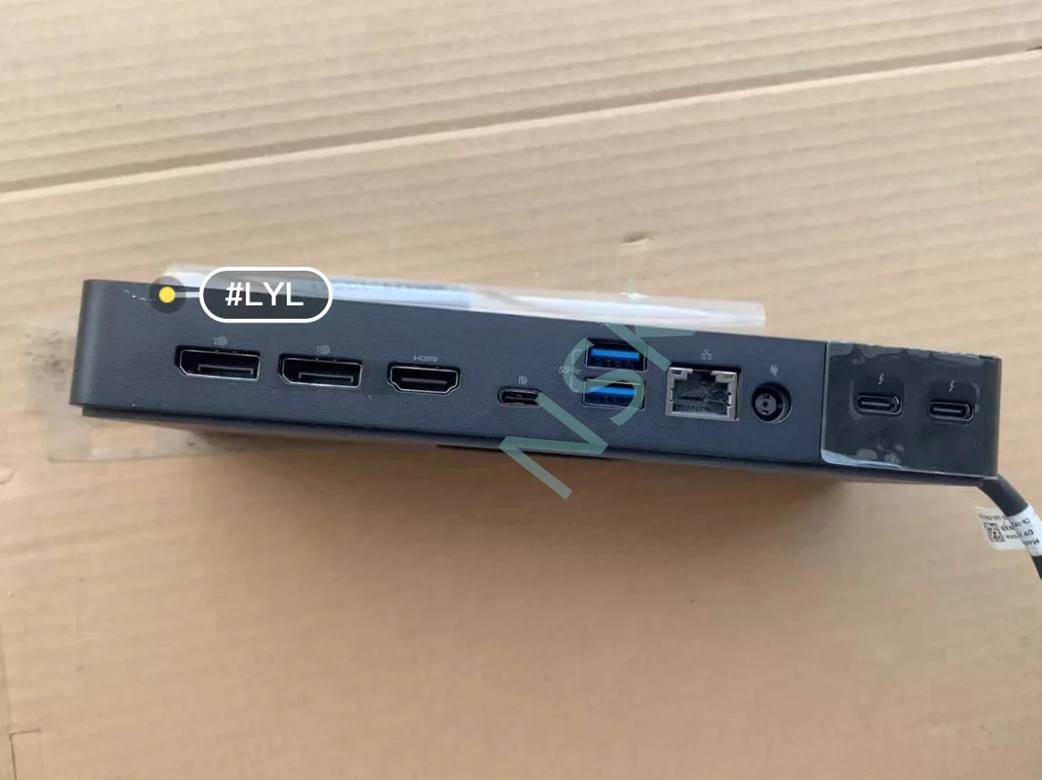 Imagem -03 - Docking Station com Cabo Preto Dell Wd22tb4 Thunderbolt Dock com Fio Usb Tipo-c Alimentação 180w 09nwd6 9nwd6 Original