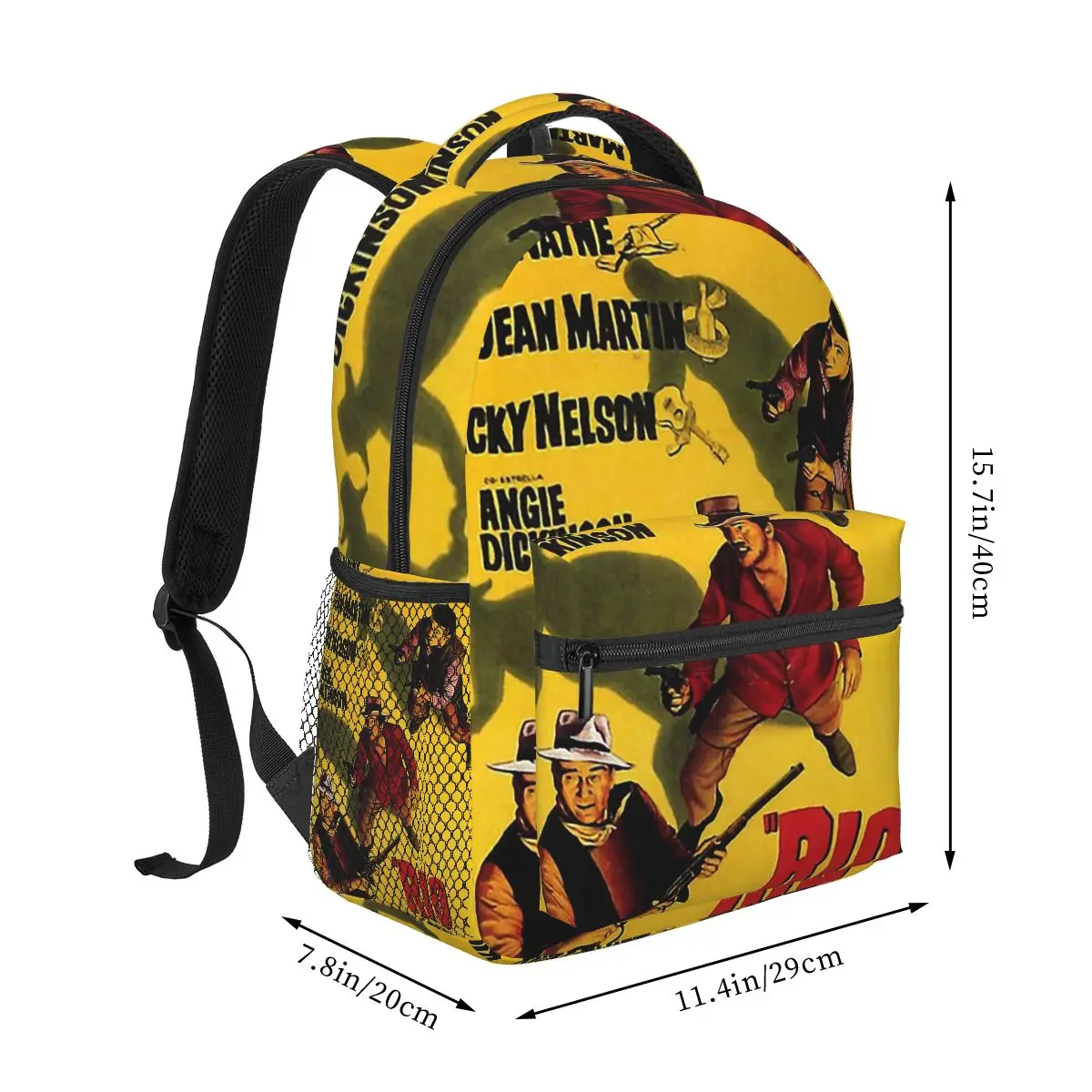 Rio Bravo Movie Poster Merchandise Zaino Vendita calda Zaino Zaino per bambini di grande capacità Borsa da scuola Borse a tracolla per uomo Donna
