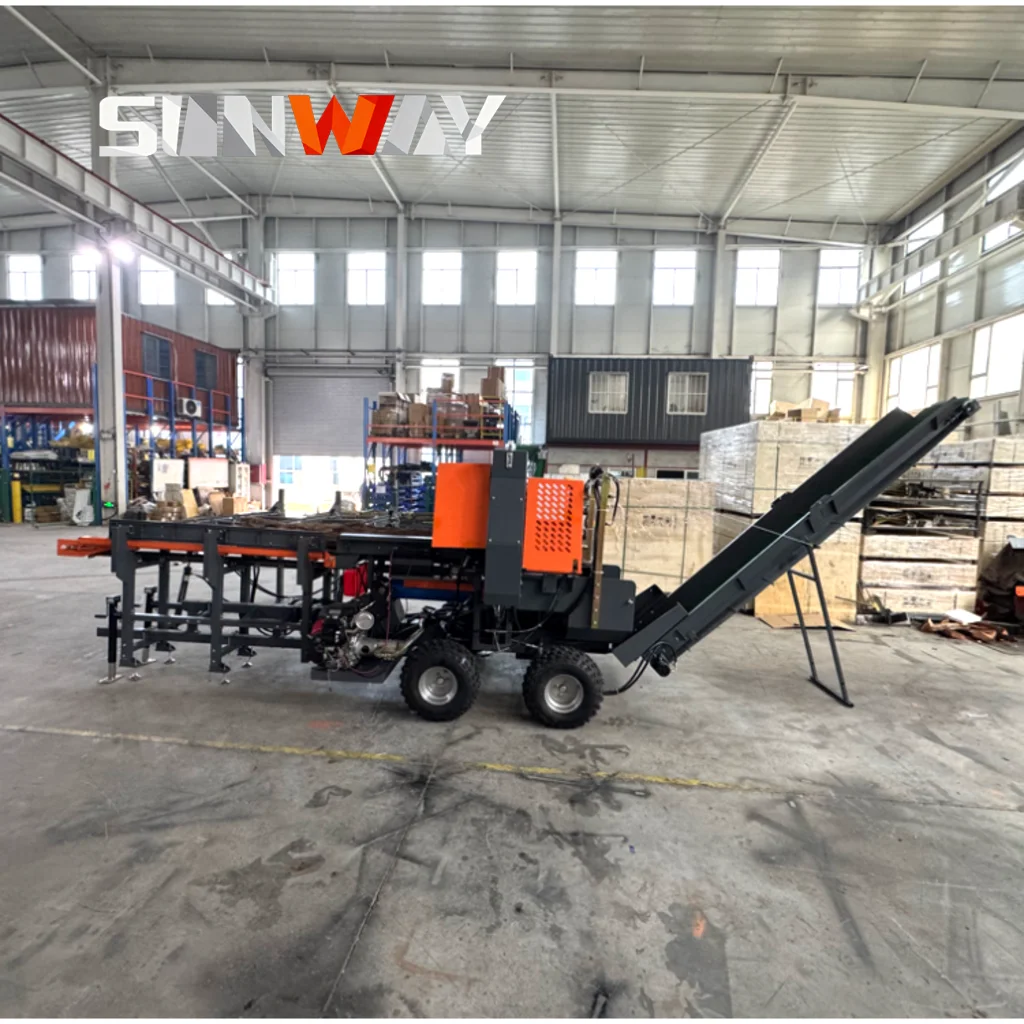 

45T Firewood Processor Log Splitter Mobile Wood Log Processor Firewood Log Splitter with CE