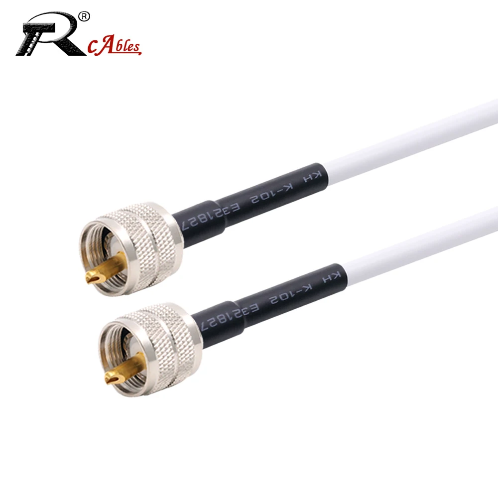 PL259 UHF Male to SO239 UHF Female Connector RG58 Cable Coaxil Pigtail Antenna Extension  for CB Radio Ham Radio FM Transmitter