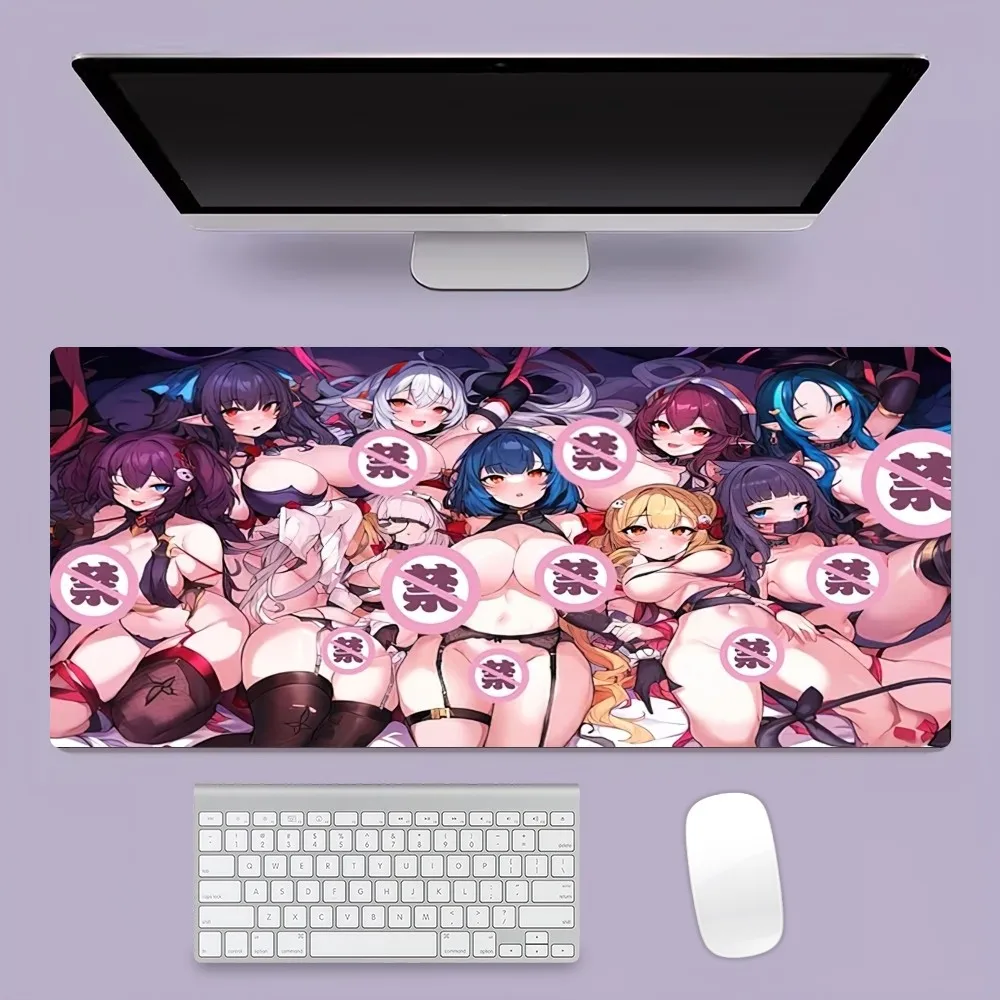 Sexy Anime Hentai Girl Mousepad Office Large Mouse Mat Keyboard Mats Rubber PC Computer Game Big Anti-slip Mice Mat