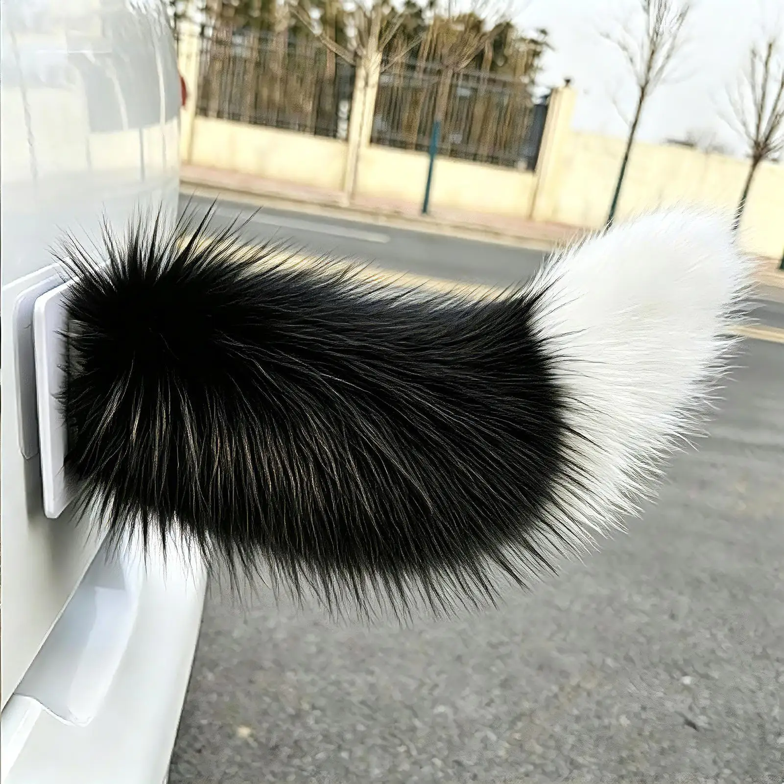

Electric Wagging Plush Tail Self-adhesive Electric Animal Tail Remote Control Electric Car Tail Wagging Plush Decoration