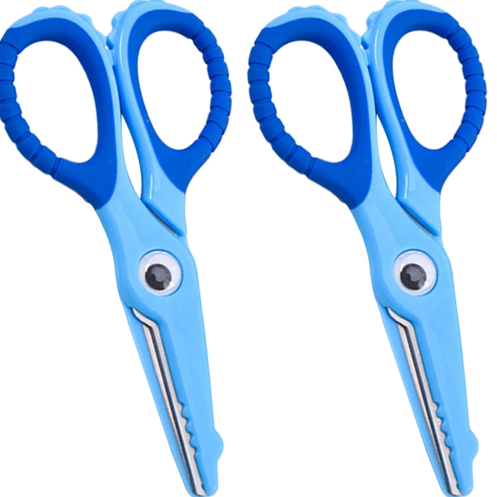 Tijeras de seguridad con punta redondeada, tijeras artesanales pequeñas para cortar papel, manualidades para el hogar y la escuela, 2 uds.