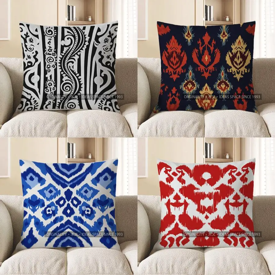 

Домашний декор, стильный черно-белый чехол с декоративным узором, наволочка с узором, подходит для дивана, спальни, автомобиля, наволочка