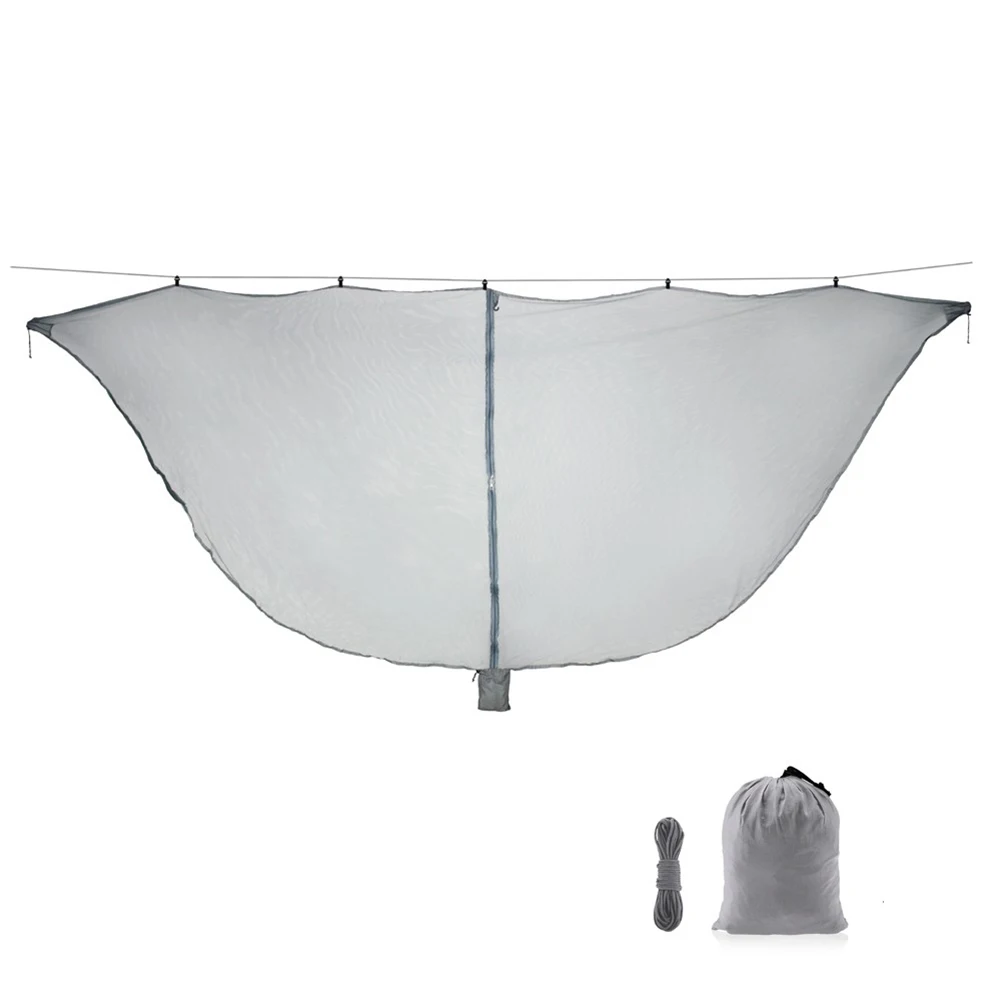 للتخييم للأراجيح، حماية معلقة، شبكة ذباب خفيفة الوزن، حماية من الحشرات، هيكل نايلون أسود 210T