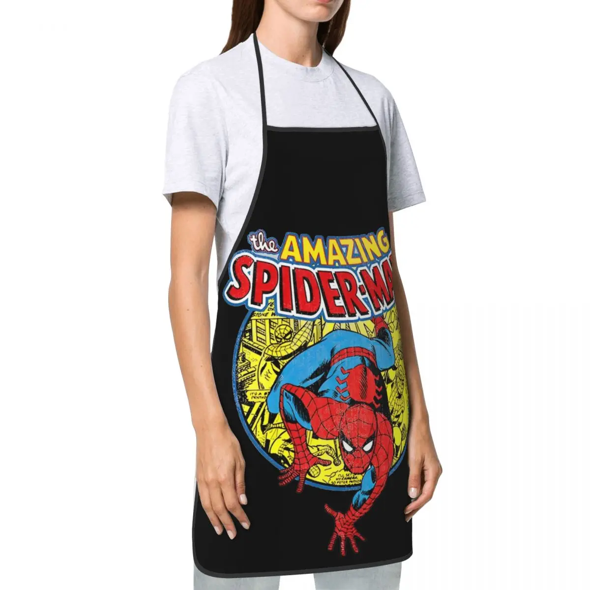 Gifts for Men Women Chef Apron Spider-Man Spider Man Merch BBQ Aprons Adjustable Neck Strap Oil & Water Resistant