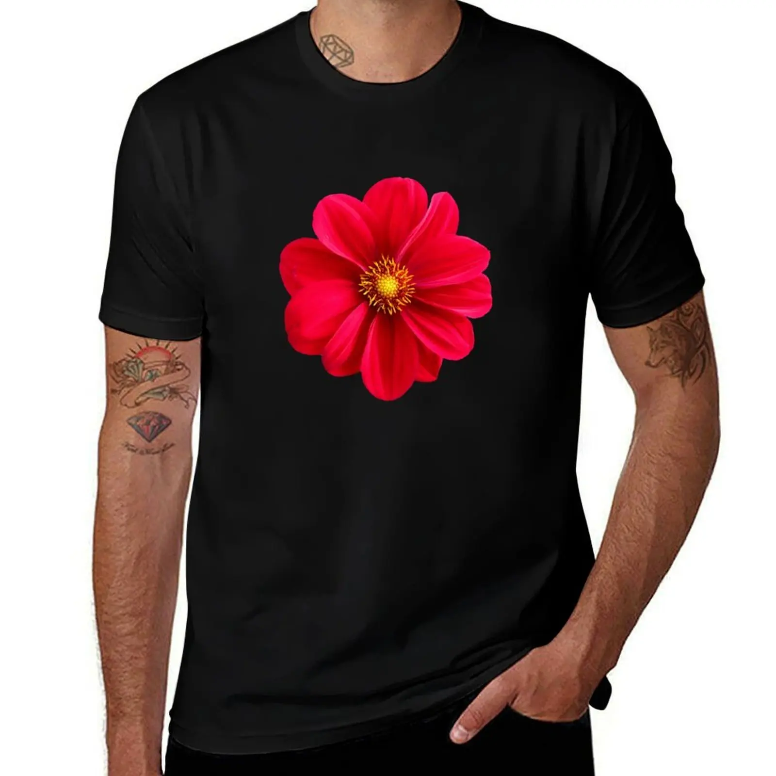 

Pink Flower T-Shirt Funny t-shirt custom t-shirts summer clothes men graphic t shirts