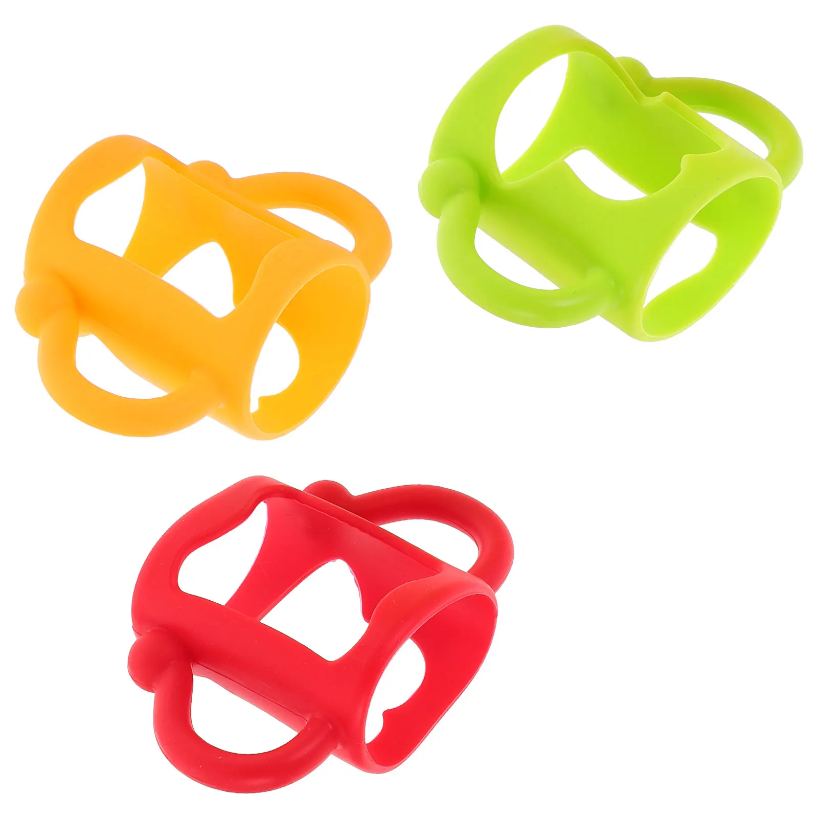 

3 pcs Silicone Baby Bottle Handles Soft Milk Bottle Handles For Infant Feeding Bottles Durable Detachable Easy Clean Universal