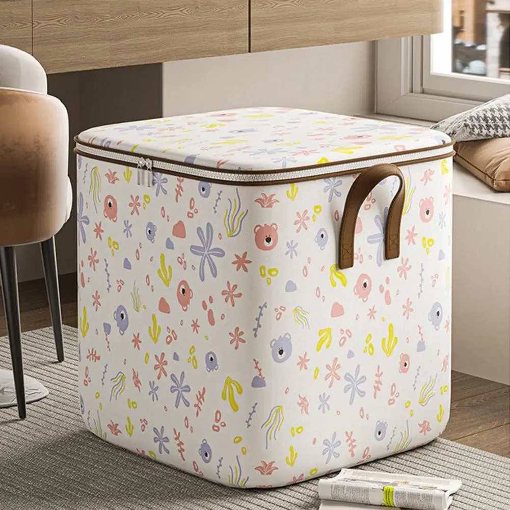 Foldable Clothes Storage Bag Lightweight Convenient Organizer Large Capacity Storage Bag for Small Spaces