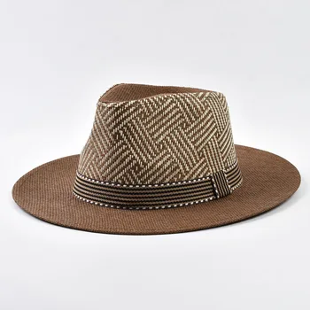 Summer Straw Hat Outdoor Panama Man Gentleman Holiday Sun Hat