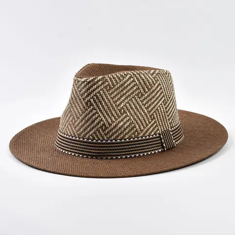Summer Straw Hat Outdoor Panama Man Gentleman Holiday Sun Hat