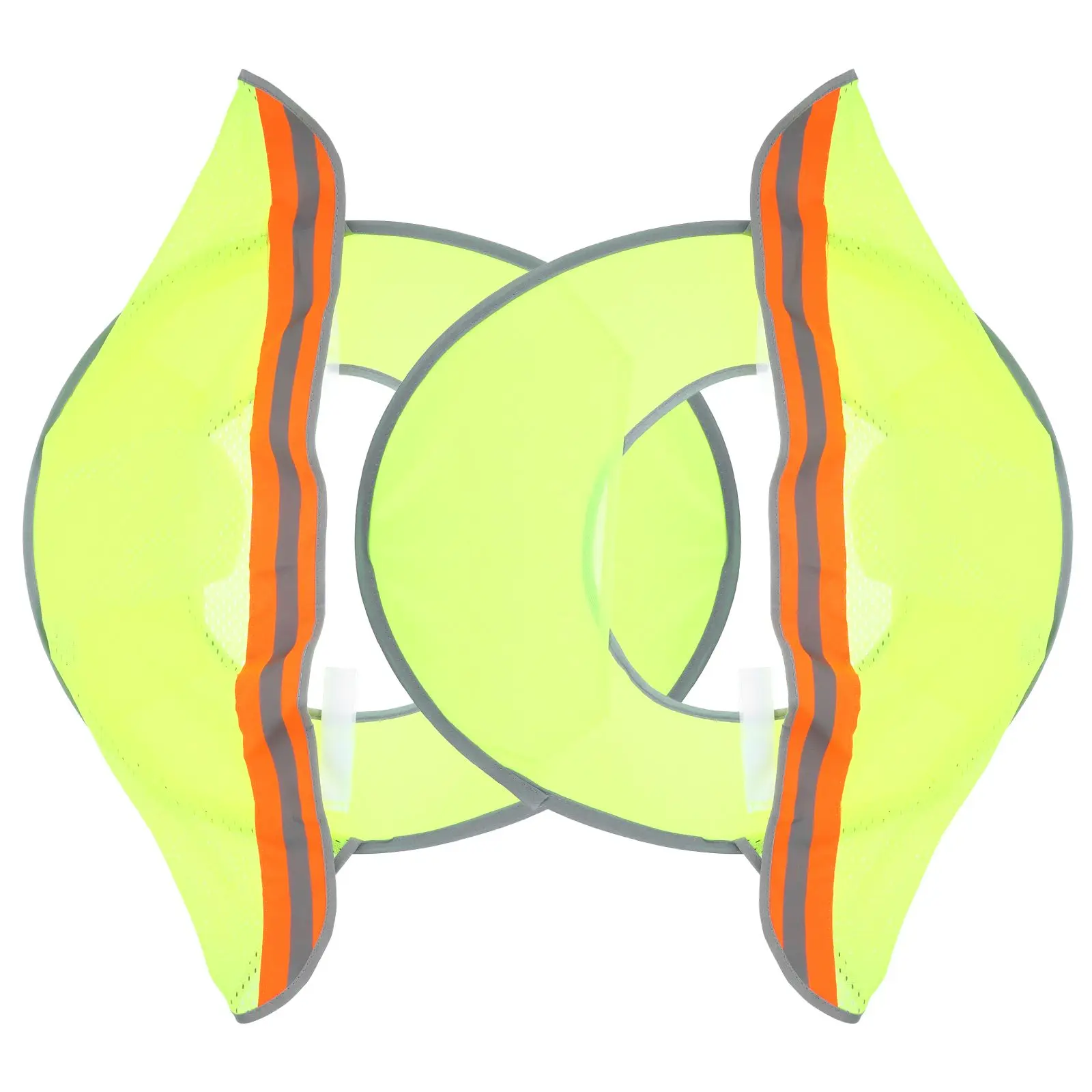 2 шт., солнцезащитные шлемы, жесткий козырек для шеи, сетчатый светоотражающий солнцезащитный козырек высокой видимости, портативный, складной, дышащий