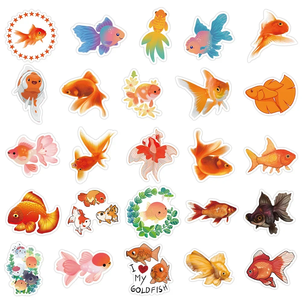 10/30/50pcs neue beliebte Cartoon niedlichen Fisch Aufkleber Pack Skateboard Gitarre Dekoration DIY Kühlschrank Notebook Koffer Großhandel