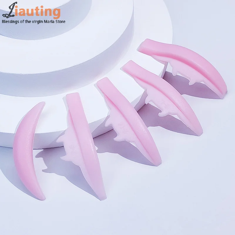 5 paires de tiges de permanente de cils réutilisables en Silicone, dessin animé monstre, coussinet de levage de cils, outils de maquillage 3D, accessoires