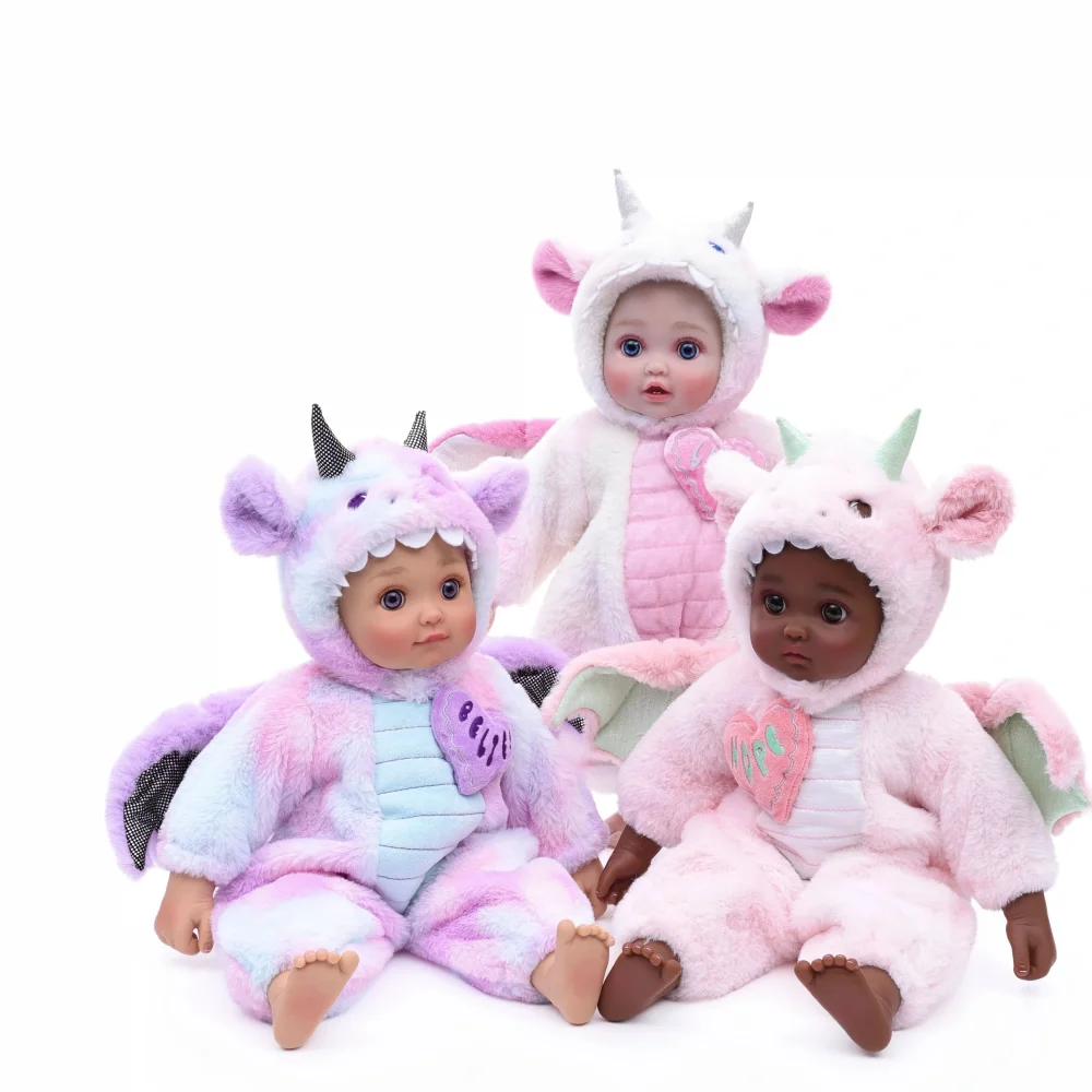 

Cloveray 18-дюймовая реалистичная кукла реборн Kawaii Little Flying Dragon, набор виниловых кукол, милая кукла, коллекция игрушек, хобби, детский подарок