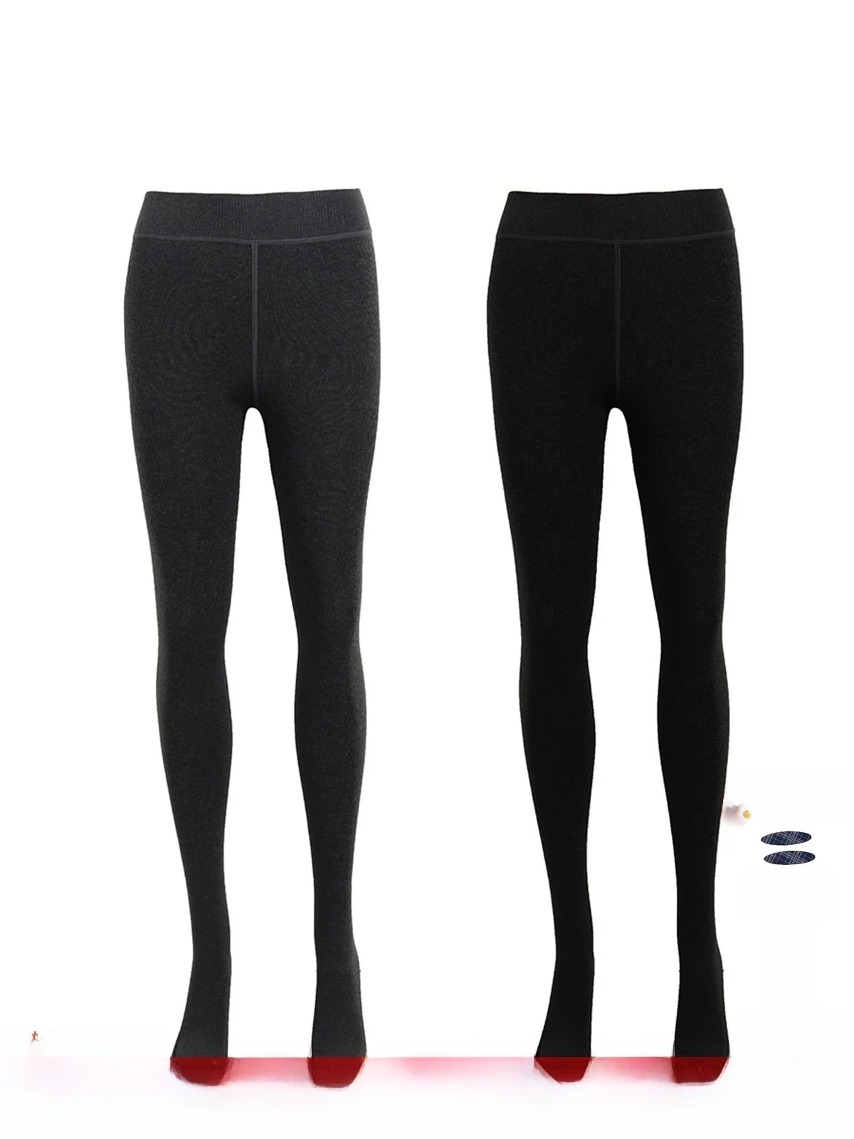 

Комплект из 2 пар носков-пантофлейт Brand Fce Lined Panhose от DEARSOCUTE Handpied Store: длинные, повседневные, из смеси полиэстера, вискозы, хлопка и спандекса