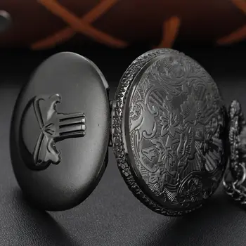 黑色蒸氣龐克石英懷錶超級反叛特種部隊英雄錶鍊吊墜項鍊禮物男士兒童禮物 10 最佳銷售 超人手錶 - №6