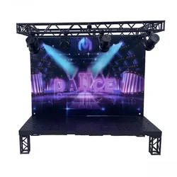 1/12 Scale Concert Background Stage Scene Model 6 Inch Movable Doll Accessories Toy Collection Display Gift