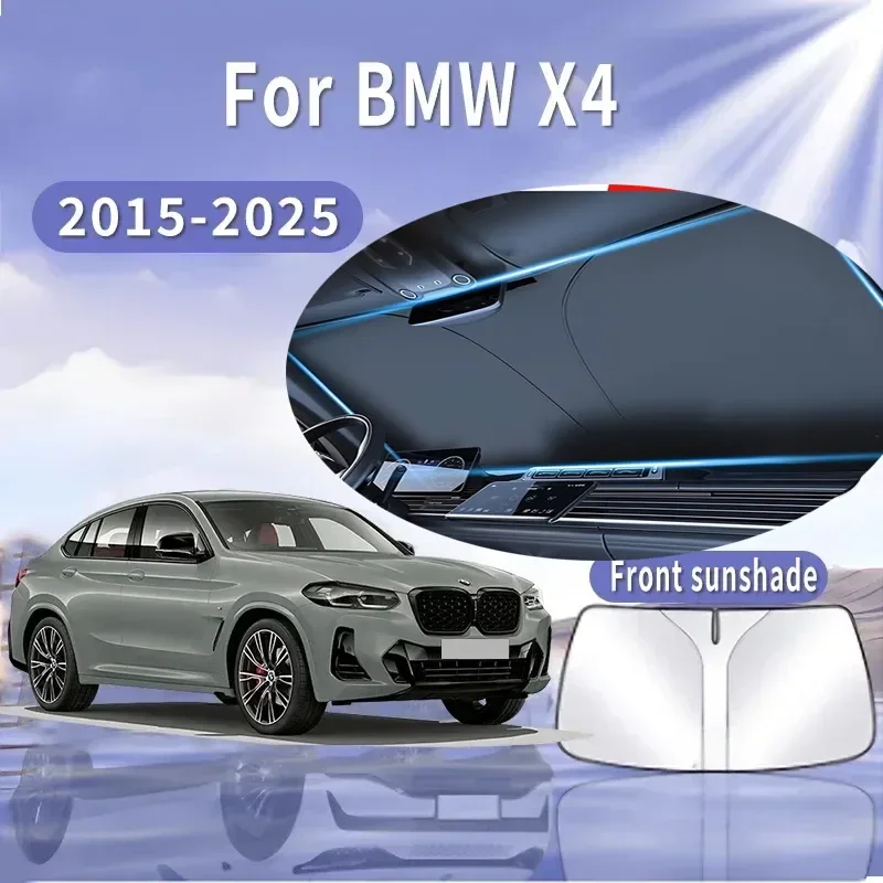 

Складной солнцезащитный козырек для BMW X4 2015-2025 (2018, 2020) на лобовое стекло, теплоизоляционный, летний, охлаждающий, автоаксессуар