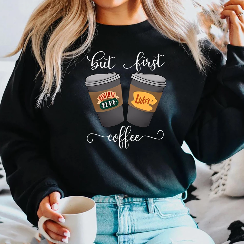 But First Coffee Hoodie Stars Hollow Connecticut Shirt TV Show Gilmore Girls Hoodies Lukes Coffee Hooded Sweatshirt Fans Gifts