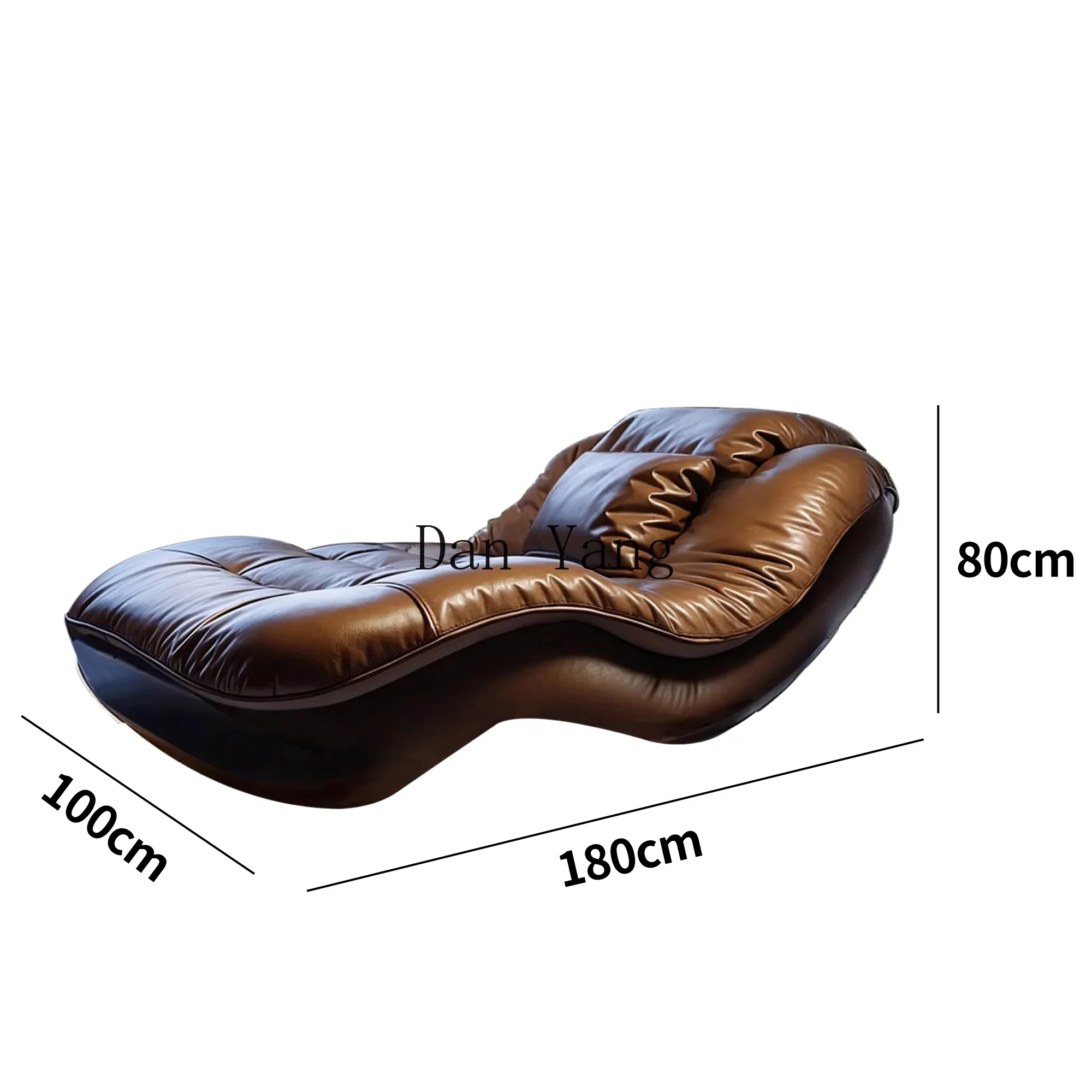 YJ concubine chair sofa recliner single light luxury high PC and console game lying down sleepable leather Italian living room