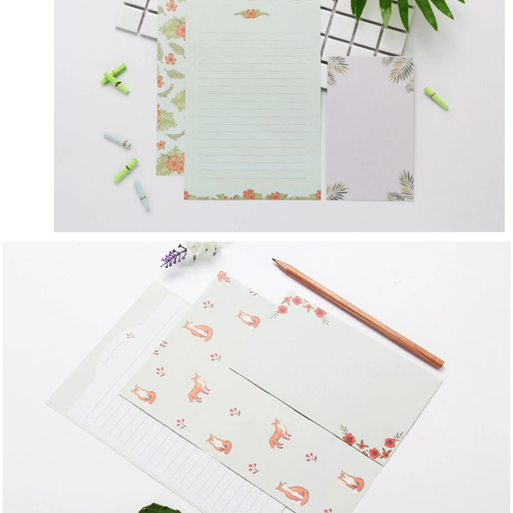 Envelope Exquisite Letter Papers Portable Flower/Animal Envelopes Type 3