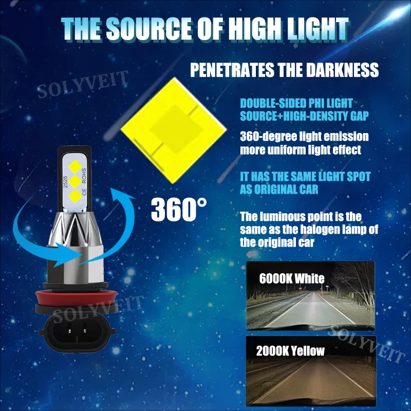 مقاوم للماء شعاع لمسافات طويلة LED عالية/منخفضة/ضباب ضوء انظر مزيد من رد الفعل المبكر ل بويك فيرانو 2012 2013 2014 2015 2016 2017