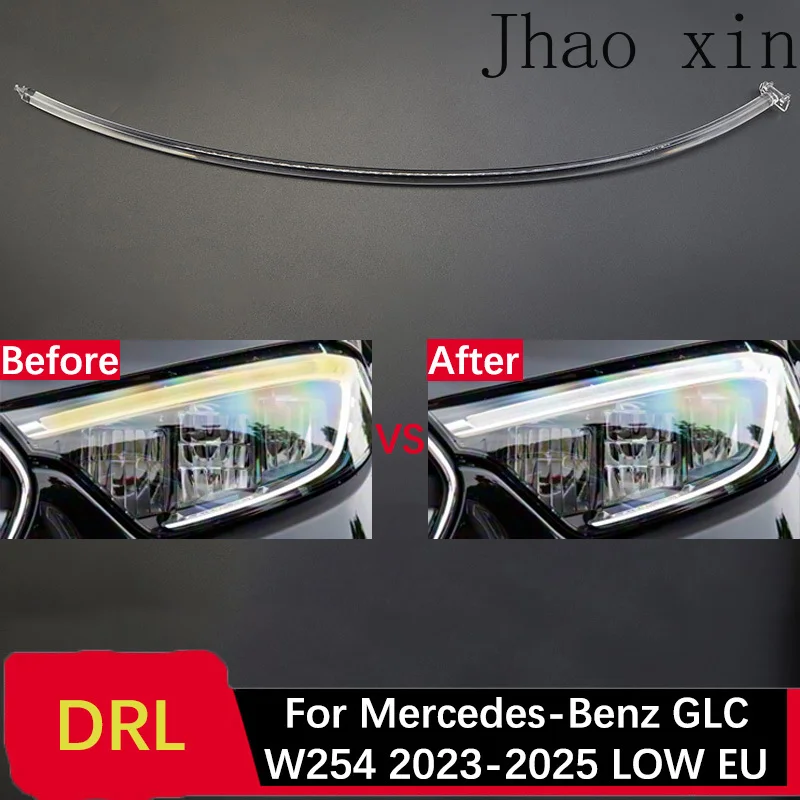Für Mercedes-Benz GLC W254 23-2025 LOW Tagfahrlicht DRL Lichtleiterstreifen Ballastlampe Angel Eye Weißlicht DRL Lampe