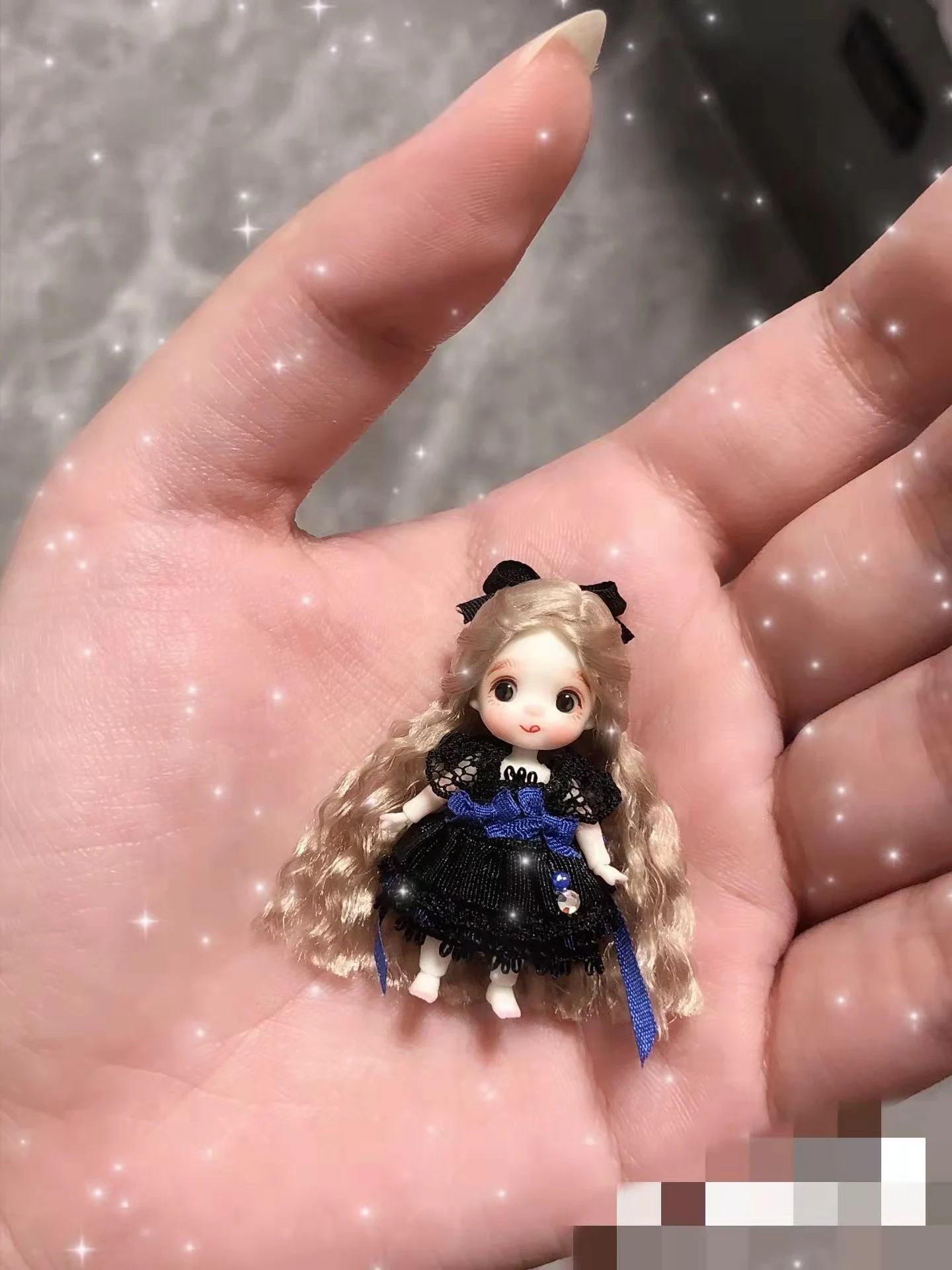 Mini BJD 4cm doll action doll children\'s toys birthday gifts doll accessories real dollsThe Christmas Toy fidget toys