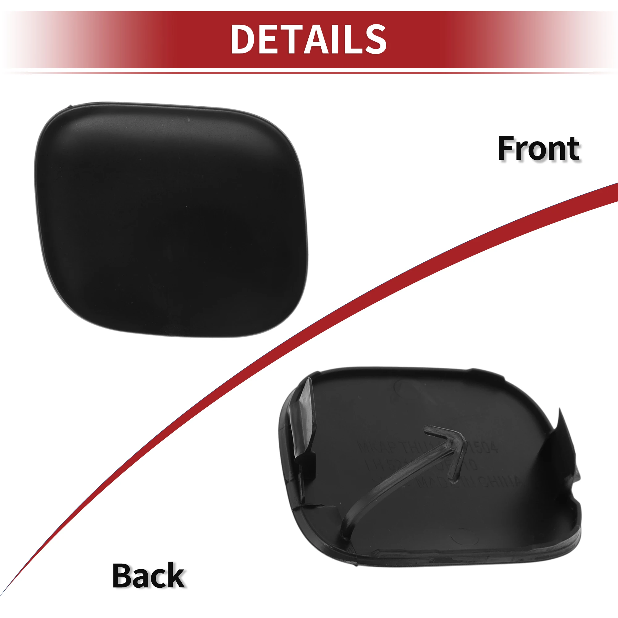 UXCELL Tappo di copertura del gancio di traino per auto anteriore sinistro per Toyota RAV4 2009-2012 No.5328642928