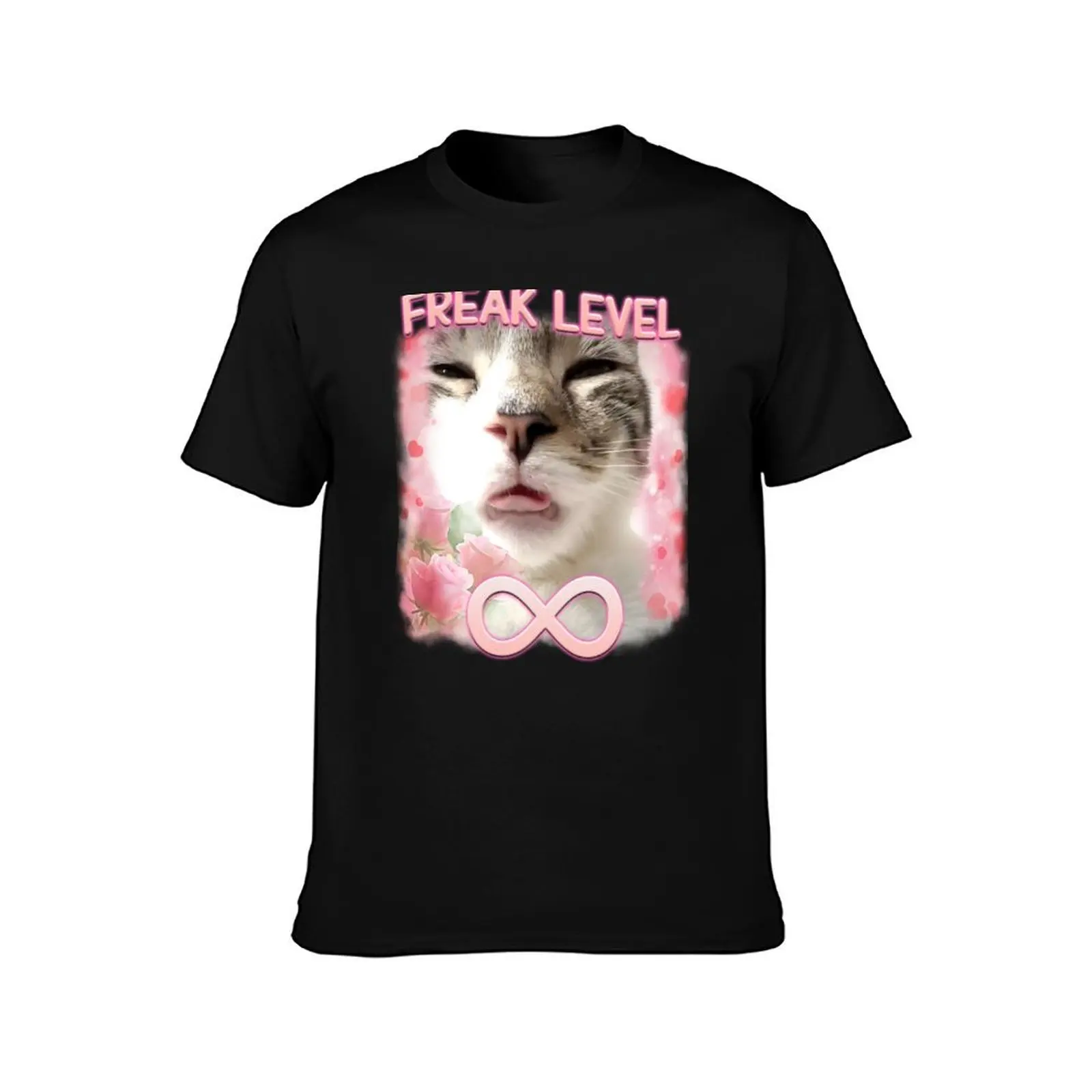 Freaky Ahh Funny Cat Meme Gifts for Freak T-Shirt Moisture Control Sports Tee T-Shirt