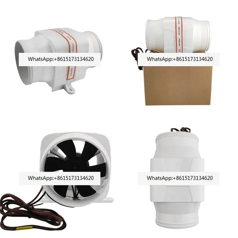 4 Inch DC Electric Straight Fan, Silent High-speed Strong Ventilation Exhaust Fan, Exhaust Fan