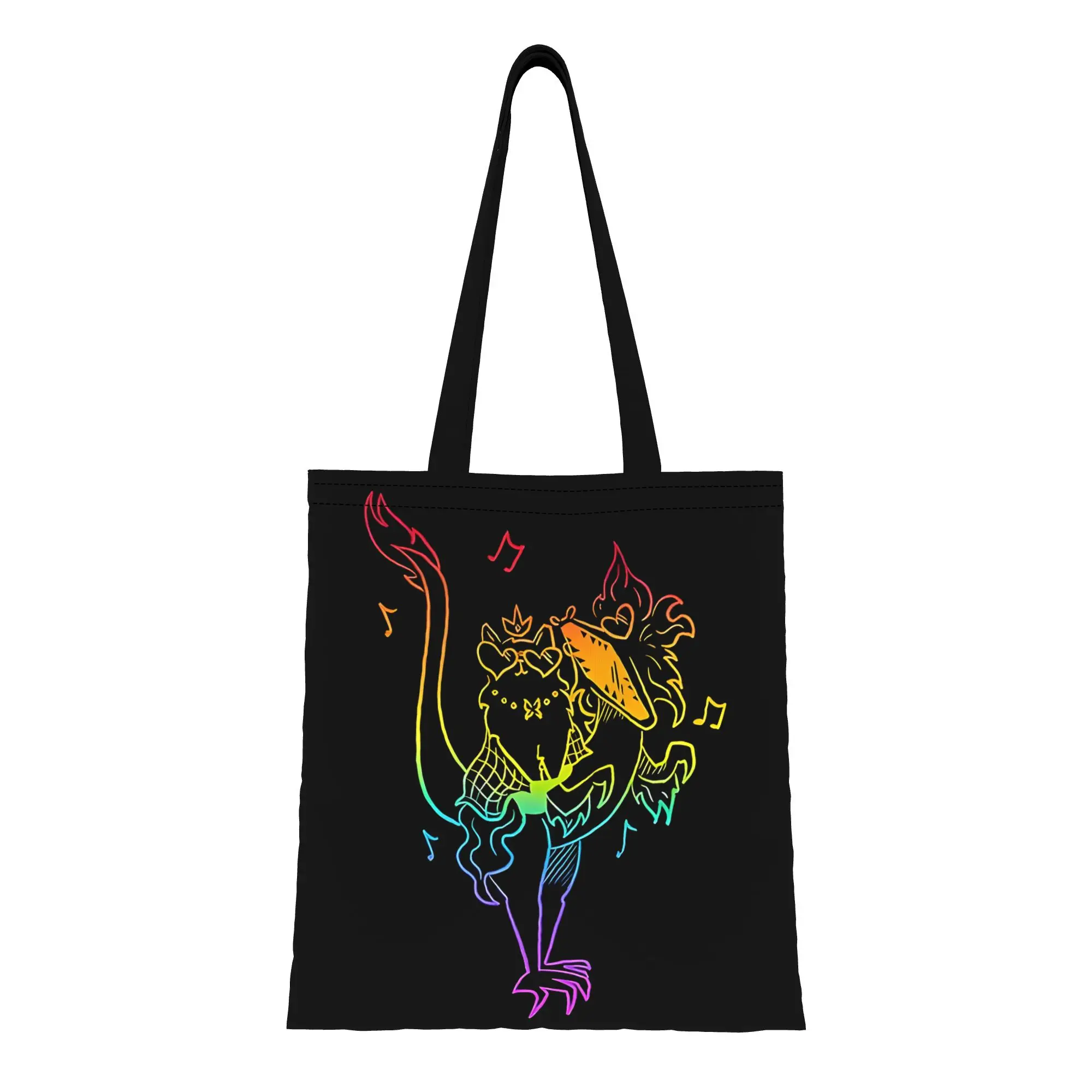 Reusable Trendy Mongo Is Appalled! Dungeon Crawler Carl Rainbow Shopping Bag Women Tote Bag Portable  Shopper Bags