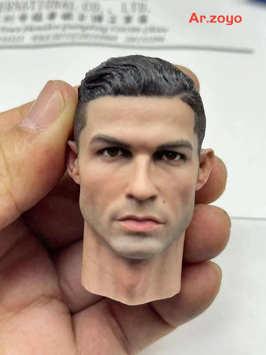 1/6 Cristiano Ronaldo Calm/Smile Ver. Head Sculpt Model For 12