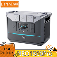 DaranEner NEO1500Pro Portable Power Station, 1382Wh LiFePO4 Battery Solar Generator, 1800W AC Output, Charge to 80% in 1 Hour