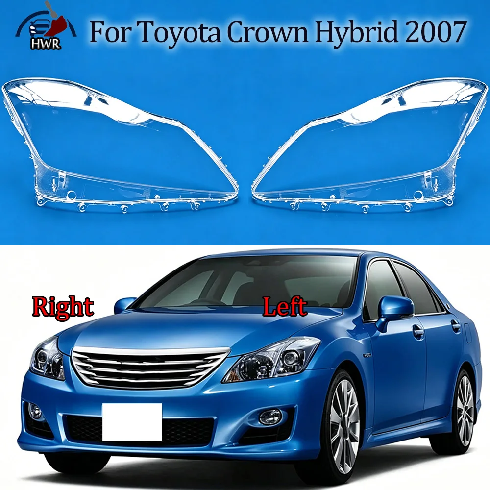 

Headlight Cover Transparent Mask Headlamp Lamp Shell Lens Replace Original Lampshade Plexiglass 2007 For Toyota Crown Hybrid