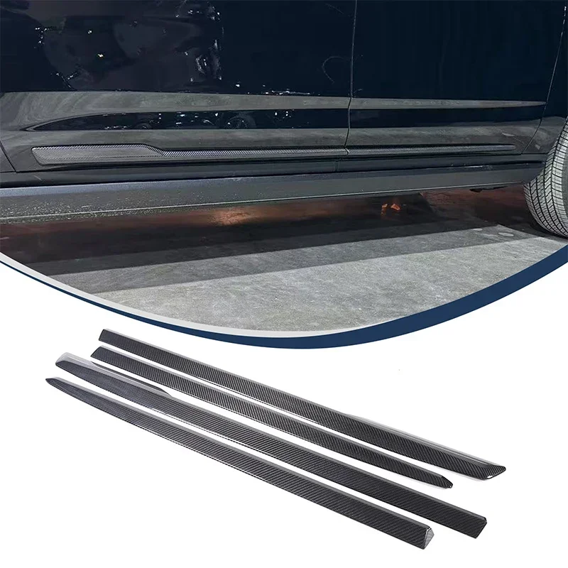 

Real Carbon Fiber For Cadillac Escalade 2021 Car Body Door Side Decorative Strip Sticker Car Accessories (Long-axis version)