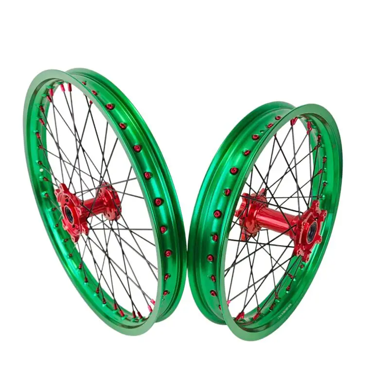 مجموعة عجلات Fit Sur Ron Ultra Bee 21*1.6 & 18*2.15 ذات لون مخصص عجلات الدراجة الترابية الكهربائية #2