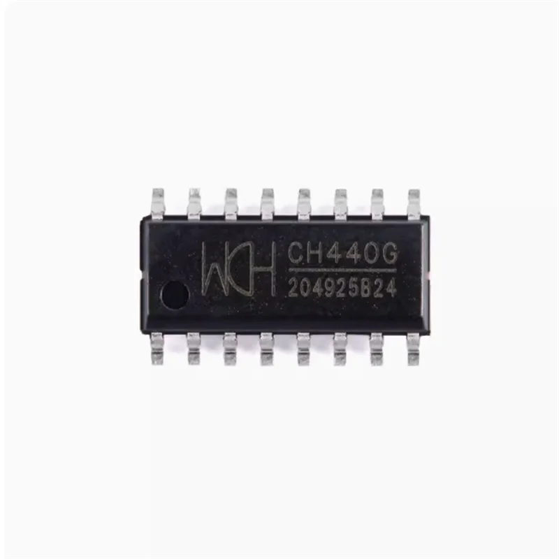 Chip de interruptor analógico de baja resistencia, 5 piezas, CH440G SOP-16 2, polo único, cuatro tiro, 5V