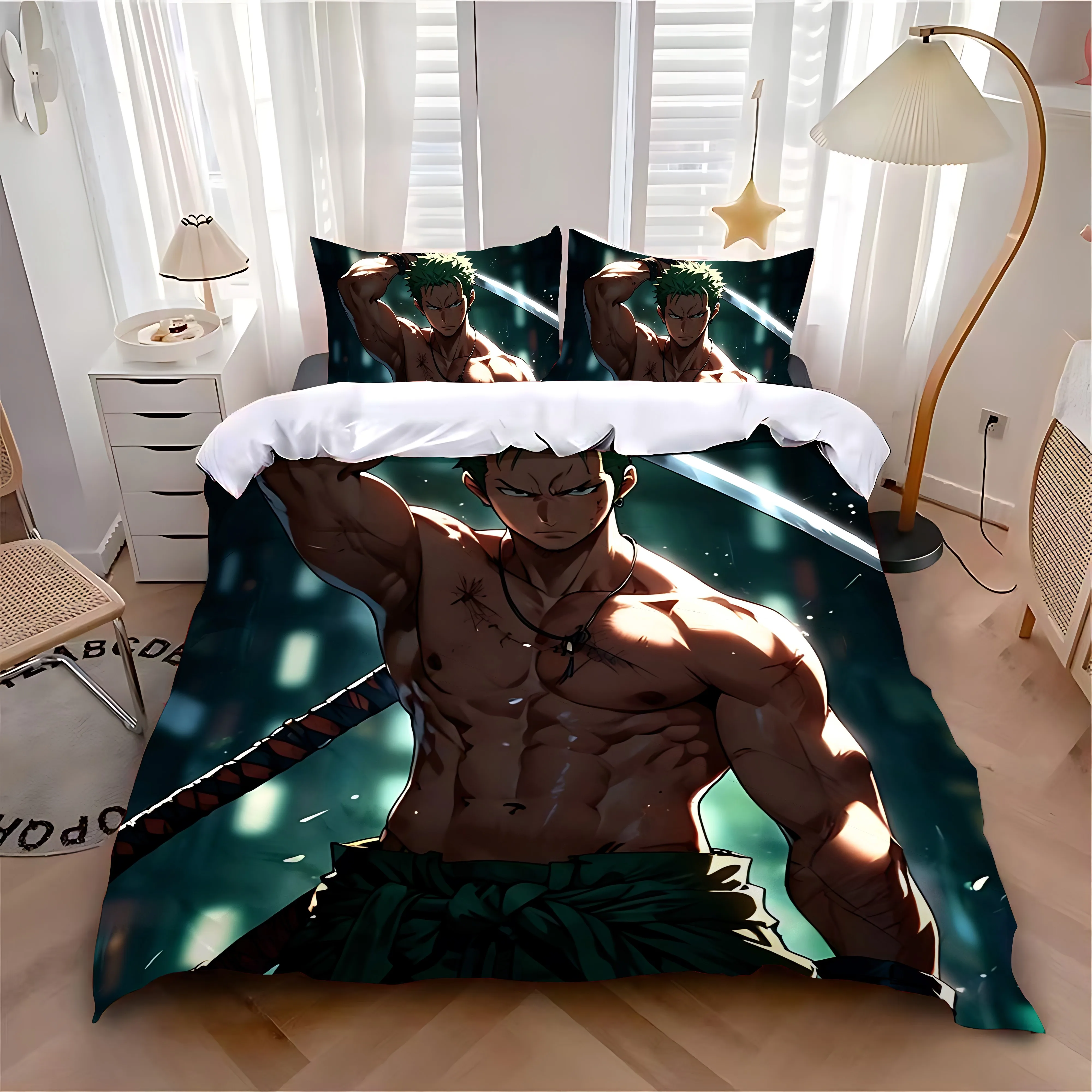 Duvet Cover Pillowcase Bedding Set O-ONES P-PIECES Z-Zoroes Adult Boy Girl Bedroom Decoration Children Single Double Large Size