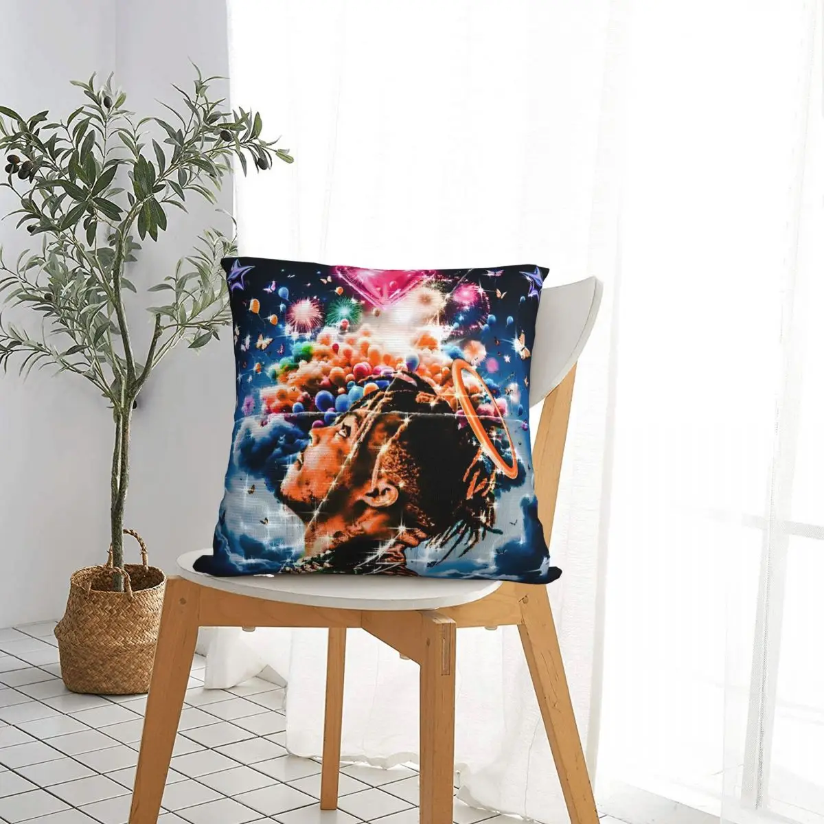 Juice Music Wrld Pillow Cases The Party Never Ends Cushion Cover Custom Zippered Decor Throw Pillow Case Cover for Home 18