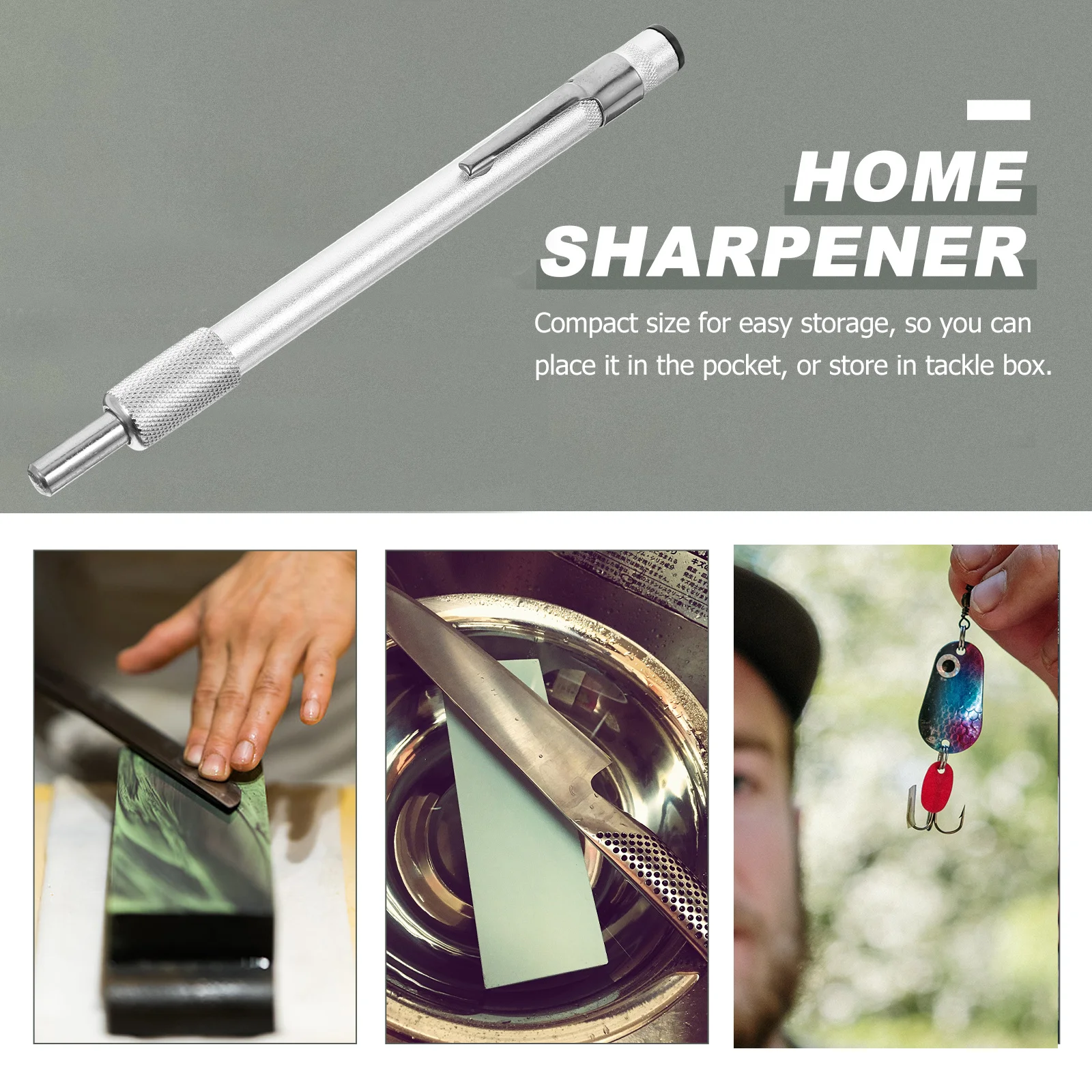 

Fishing Hook Hone Sharpener Pen Compact Stainless Steel Sharpening Tool For Fishhook Grinding Portable Fishing Gear Outdoor