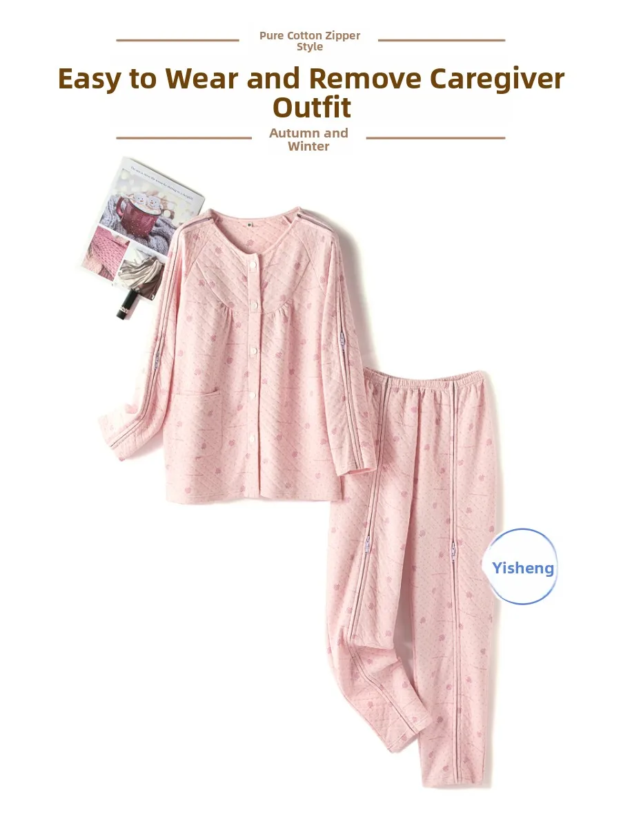 

ly Patient Careng Gown Easy to Put on And off Post-Operative Bone Disease Seniors Clothing for PICC Inse...